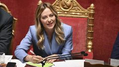 Meloni, durante la aprobaci�n