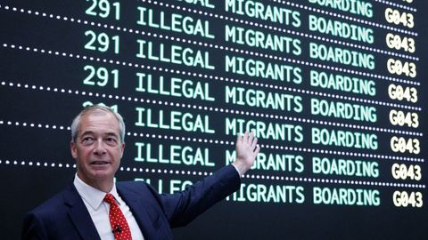 El político ultraderechista Nigel Farage.