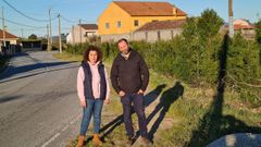 Miembros del grupo socialista visitaron la carretera de A Cerca