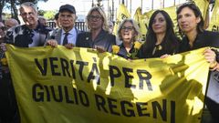 Concentraci�n en Roma durante el juicio por la muerte de Giulio Regeni
