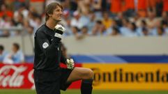 Imagen de archivo de Van der Sar, cuando todav�a estaba en activo. 