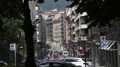 Edificios en la calle Marqus de Pidal, en Oviedo