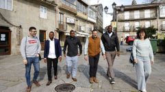 Los tcnicos municipales de Mozambique, en su visita a Cuntis, este jueves.