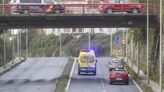 Ambulancia en la zona de la Trinchera