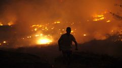 El parque natural de Ribeira, arrasado por las llamas