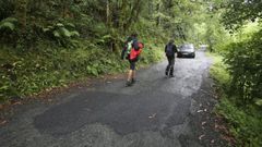 Una empresa local ejecut� el rebacheo de la carretera el lunes y el martes