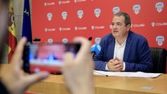 El presidente del Lugo, Tino Saqu�s, habl� sobre la pr�xima temporada e hizo una defensa de la gesti�n de Javier Tebas al frente de La Liga