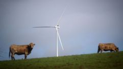Aerogenerador del parque Mondigo que acaba de comprar Recursos de Galicia