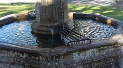 Fuente con agua helada en Montederramo, en Ourense