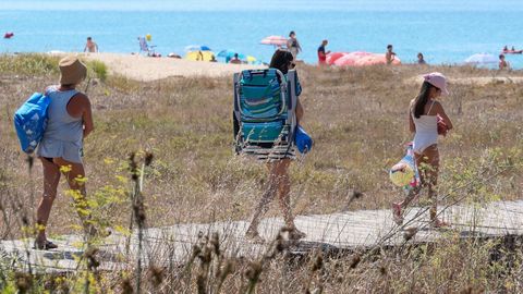 En la imagen, playa de Raeiros, en O Grove 