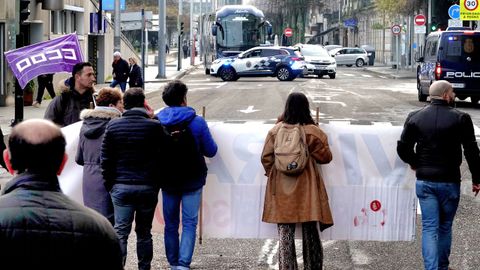 Manifestación de los trabajadores hoy