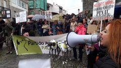 Un aspecto de la concentracin, que comenz hacia las cuatro de la tarde en la plaza del Cantn