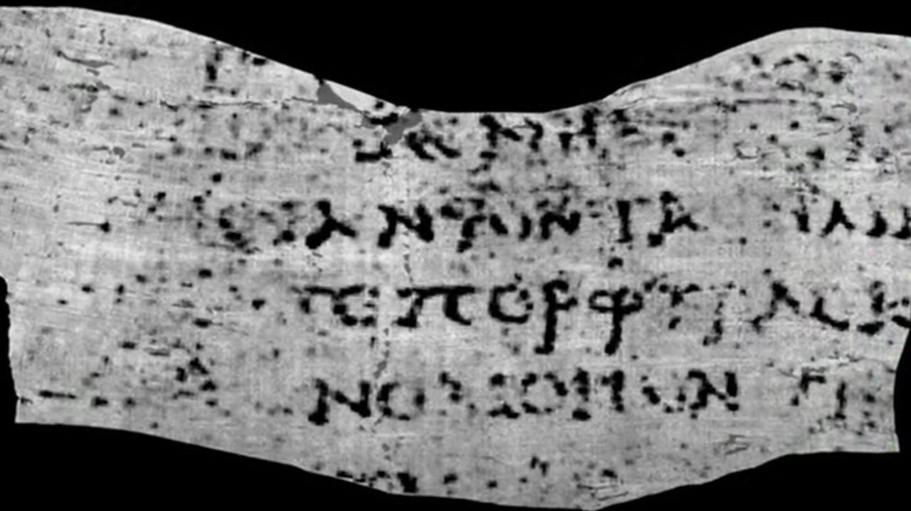 La inteligencia artificial permite leer un pergamino carbonizado tras la  erupción del Vesubio