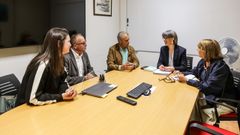 Reuni�n de la cofrad�a de Corcubi�n con la directora xeral de Desenvolvemento Pesqueiro
