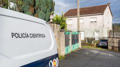 Vivienda de Condesa, en Mourente (Pontevedra), en la que falleci� un hombre de 57 a�os