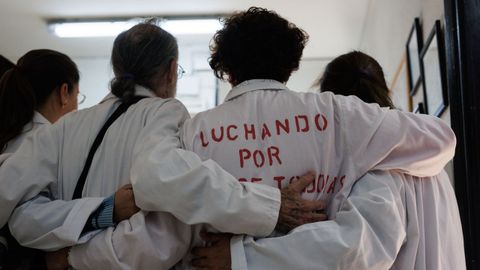 Imagen de archivo de m�dicos en huelga.