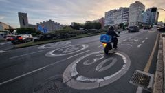 La actuaci�n en la ronda de Outeiro implicar� la reducci�n de carriles para ampliar la zona peatonal.