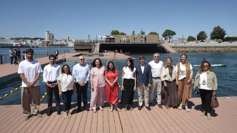 Inauguraci�n de la plataforma n�utica de O Parrote