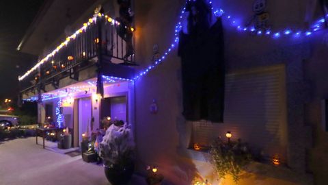 Casas decoradas por el Samaín en Barbanza