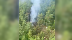 Lugar del accidente del avión An-24, cerca de la ciudad de Tynda, en la región rusa de Amur