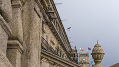 Fachada oeste da catedral de Santiago.