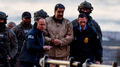 En im�genes: Maduro es trasladado un Tribunal Federal de Nueva York para declarar ante el juez