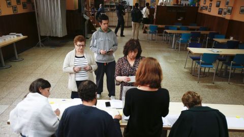 Colegio electoral en Ferrol