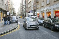 La bajada de Benito Corbal hacia Barcelos es uno de los puntos donde no hay separaci�n de redes. 