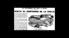 La noticia del 18 de octubre de 1925 se acompaaba de grabados del santuario de la Virgen de la Barca, el faro de cabo Villano y la iglesia de Finisterre.