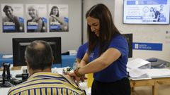 Vacunaci�n frente a la gripe en el CHUO, el pasado 29 de noviembre.