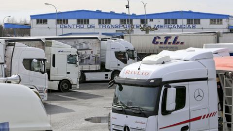 Foto de archivo de la huelga de transportistas del 2022