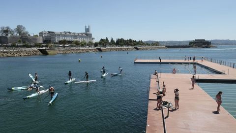 Inauguraci�n de la plataforma n�utica de O Parrote
