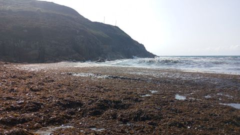 Imagen de la playa de Bens este jueves