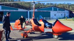 Vuelo en el nico autogiro de Galicia