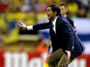 Marcelino Garc�a dirigiendo en la cita ante el Real Madrid.