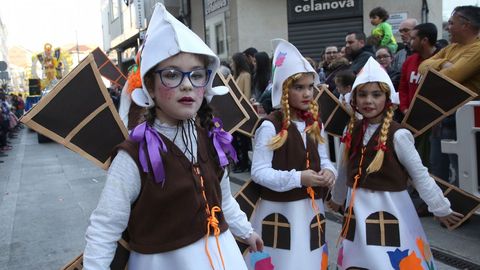 S�bado de pi�ata en Celanova.Los gruposy comparsas estuvieron muy animados