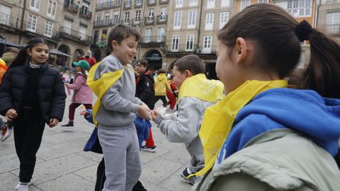 La maana transcurri entre carreras y risas