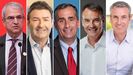 Directivos que dilapidaron sus carreras por un romance. De izquierda a derecha, Laurent Freixe (antiguo CEO de Nestl), Steve Easterbrook (fue de McDonalds), Brian Krzanich (CEO de Intel), Bernard Looney (CEO de BP) y Andy Byron, que fue CEO de Astronomer