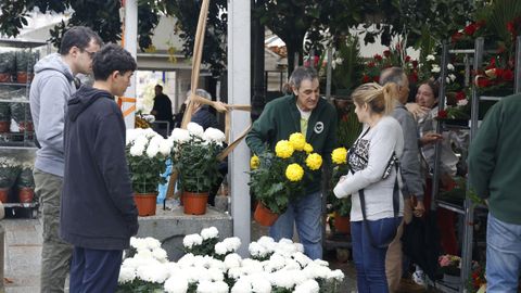 La Plaza de Abastos, en su ubicacin provisional de la Alameda.