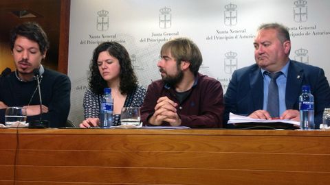 Segundo González, Sofía Castañón, Daniel Ripa y Ramón Argüelles