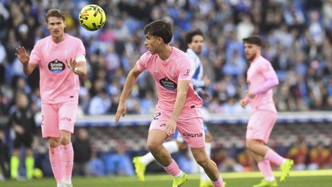 Javi Rodr�guez, durante el partido entre el Espanyol y el Celta.