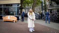 La princesa Amalia, en la Universidad de Amsterdam.