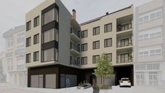 Recreacin de la fachada del edificio Residencial La Barrosa en Mio