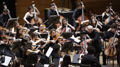 Imagen de archivo de un concierto de la Orquesta Joven de la Sinf�nica de Galicia.