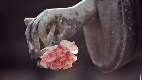 Detalle del cementerio de San Amaro. 