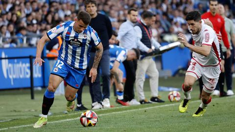 Alcaino, en su etapa en el Deportivo