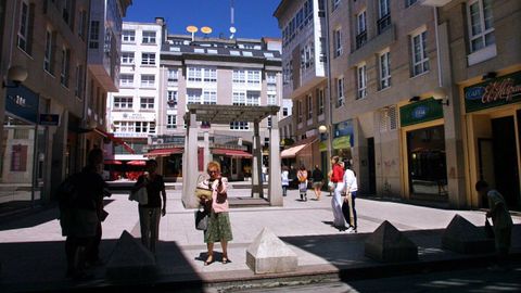 Imagen de archivo de la plaza en la que estuvo el cine Corua