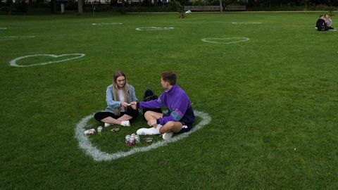 Parque de Dubl�n con separaci�n