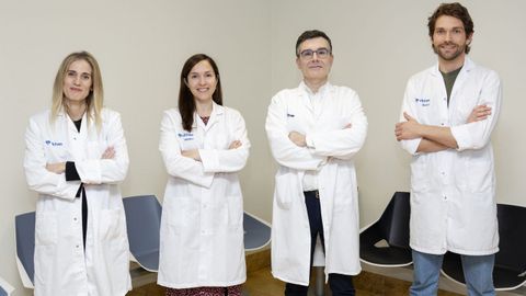 Sabela L�pez Garc�a, Sheila Almuster, Manuel Carballo y Aar�n Barreiro, ur�logos