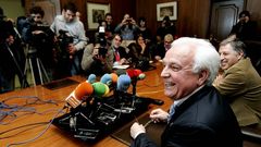 Baltar, en la rueda de prensa de su despedida